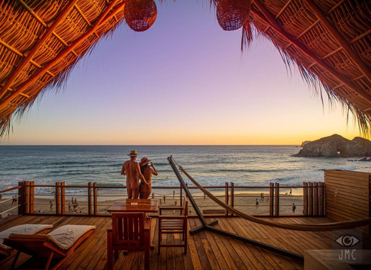 Hotel Nude Zipolite & Beach Club ภายนอก รูปภาพ