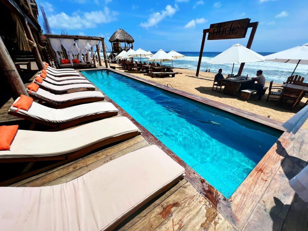 Hotel Nude Zipolite & Beach Club ภายนอก รูปภาพ
