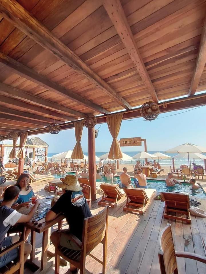 Hotel Nude Zipolite & Beach Club ภายนอก รูปภาพ
